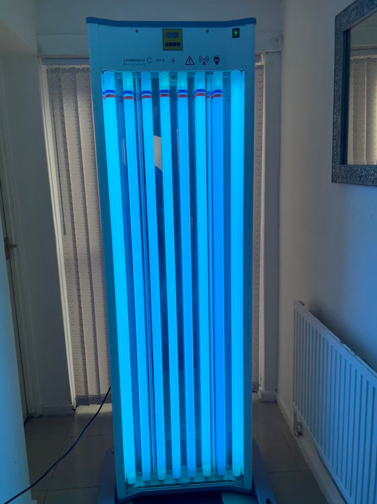 Cosmedico UVB Light Therapy Unit 8 Lamp At-Home Narrowband TL 100W/01 RRP £4,650 Psoriasis Eczema Vitiligo